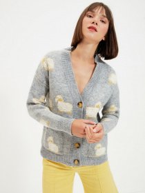 Свитры и кардиганы Trendyol модель TWOAW21HI0476/Gri Фото