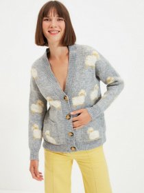 Свитры и кардиганы Trendyol модель TWOAW21HI0476/Gri Фото