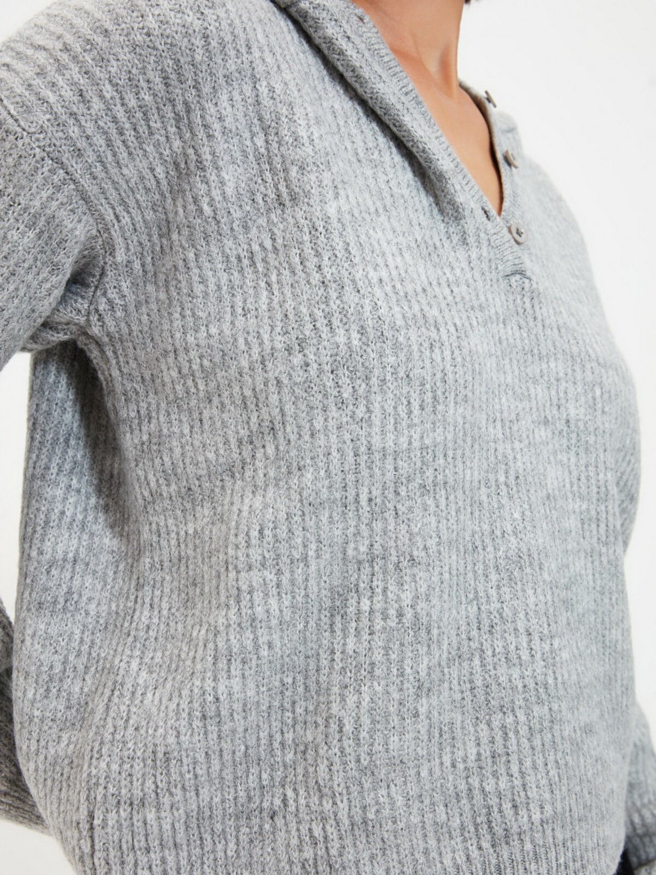 Свитры и кардиганы Trendyol модель TWOAW21KZ0410/Gri Свитры и кардиганы Trendyol модель TWOAW21KZ0410/Gri Фото