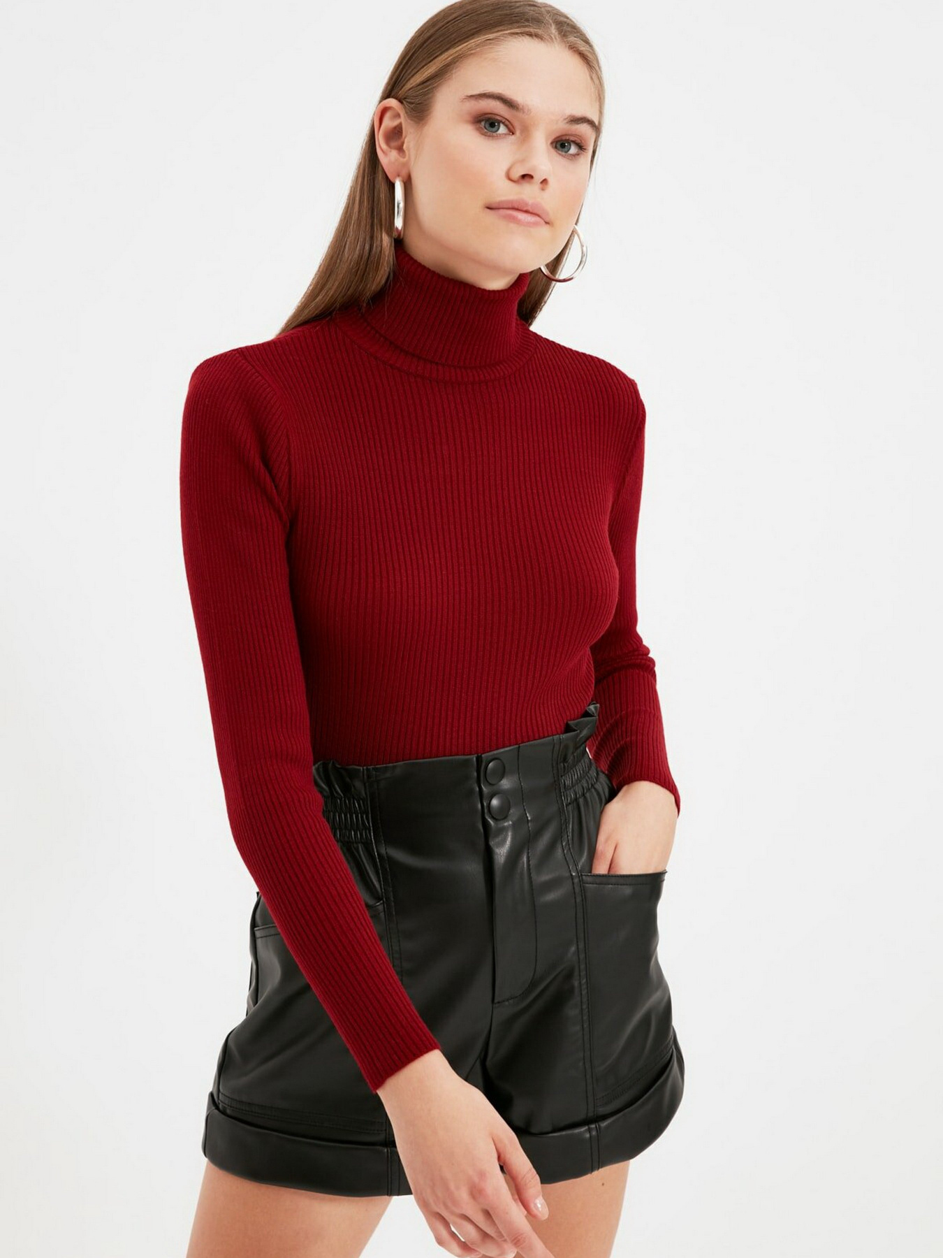 Свитры и кардиганы Trendyol модель TWOAW21KZ1279/Bordo Фото