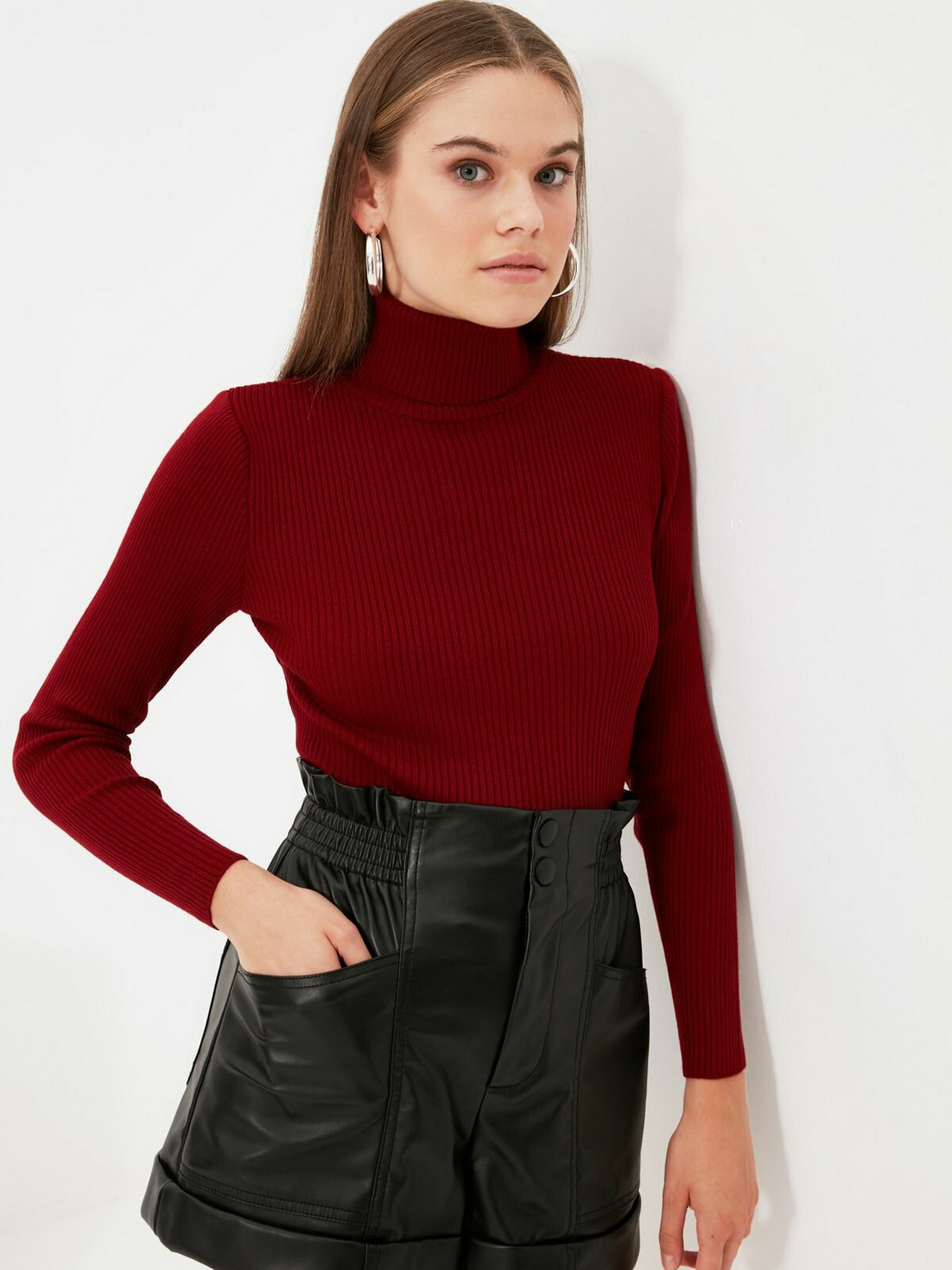 Свитры и кардиганы Trendyol модель TWOAW21KZ1279/Bordo Фото
