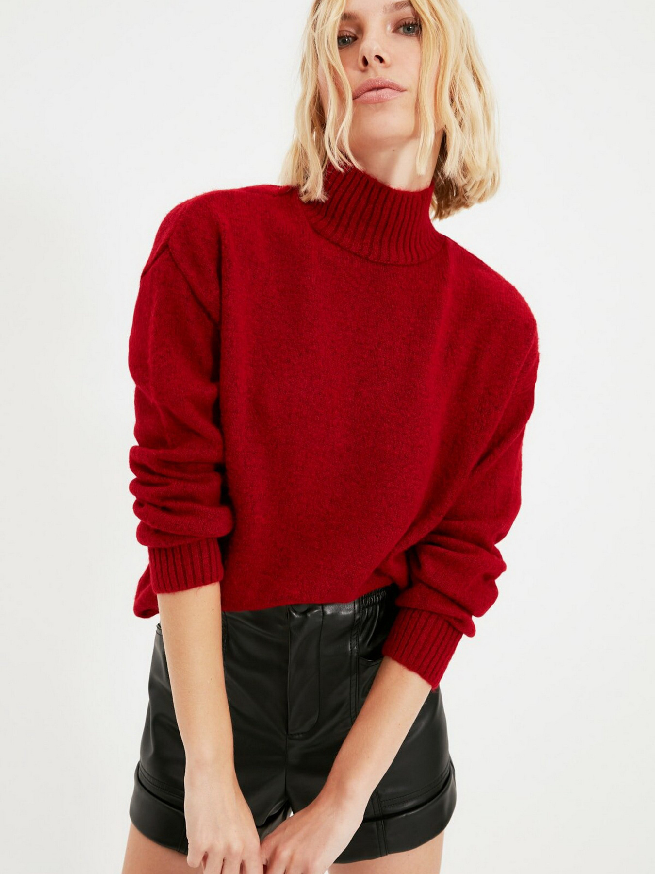 Свитры и кардиганы Trendyol модель TWOAW21KZ1323/Kirmizi Свитры и кардиганы Trendyol модель TWOAW21KZ1323/Kirmizi Фото