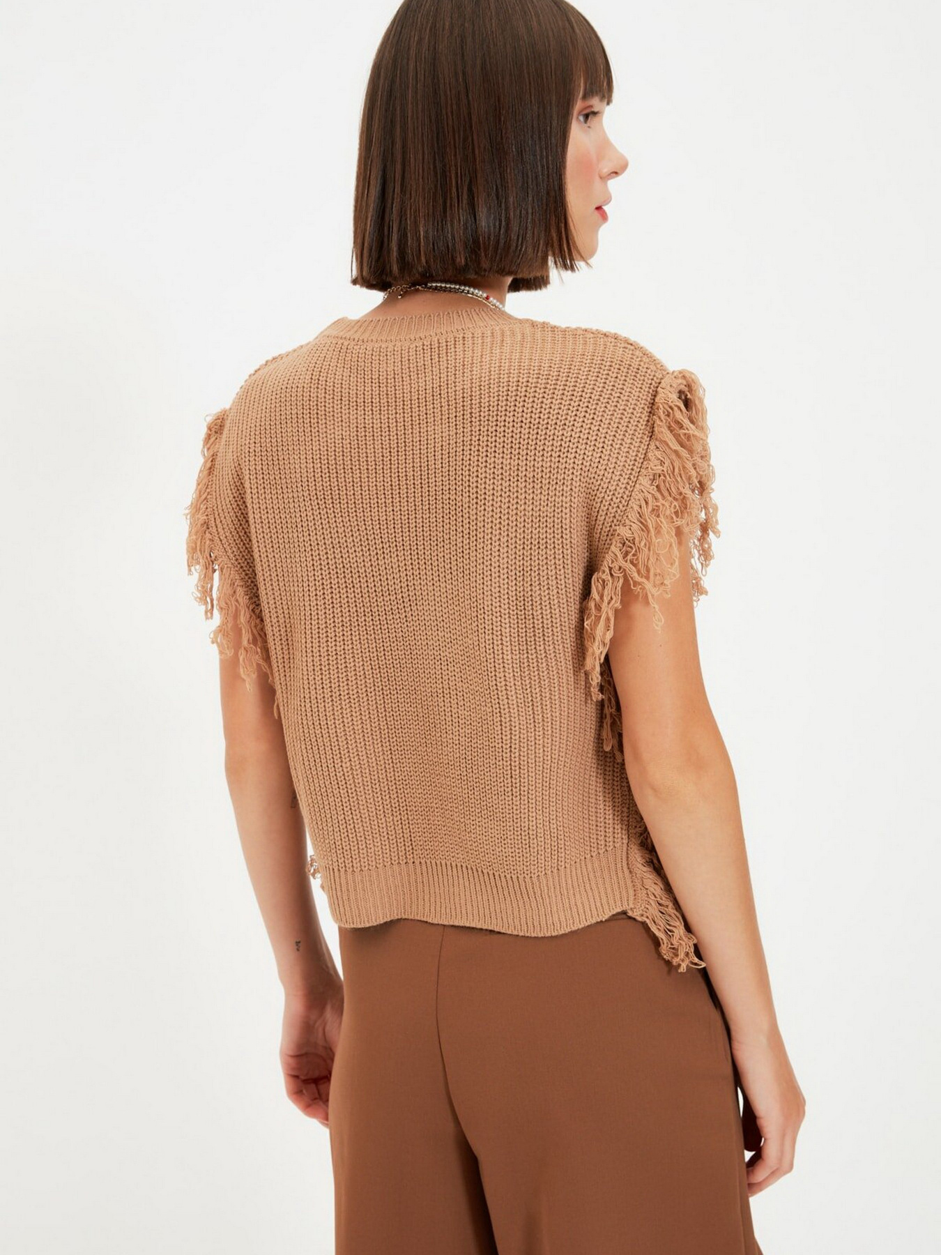 Свитры и кардиганы Trendyol модель TWOAW22BZ0014/Camel Свитры и кардиганы Trendyol модель TWOAW22BZ0014/Camel Фото