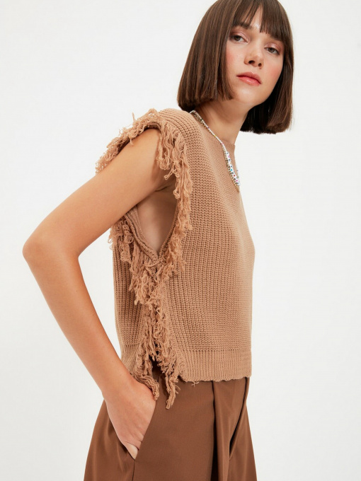 Свитры и кардиганы Trendyol модель TWOAW22BZ0014/Camel Фото