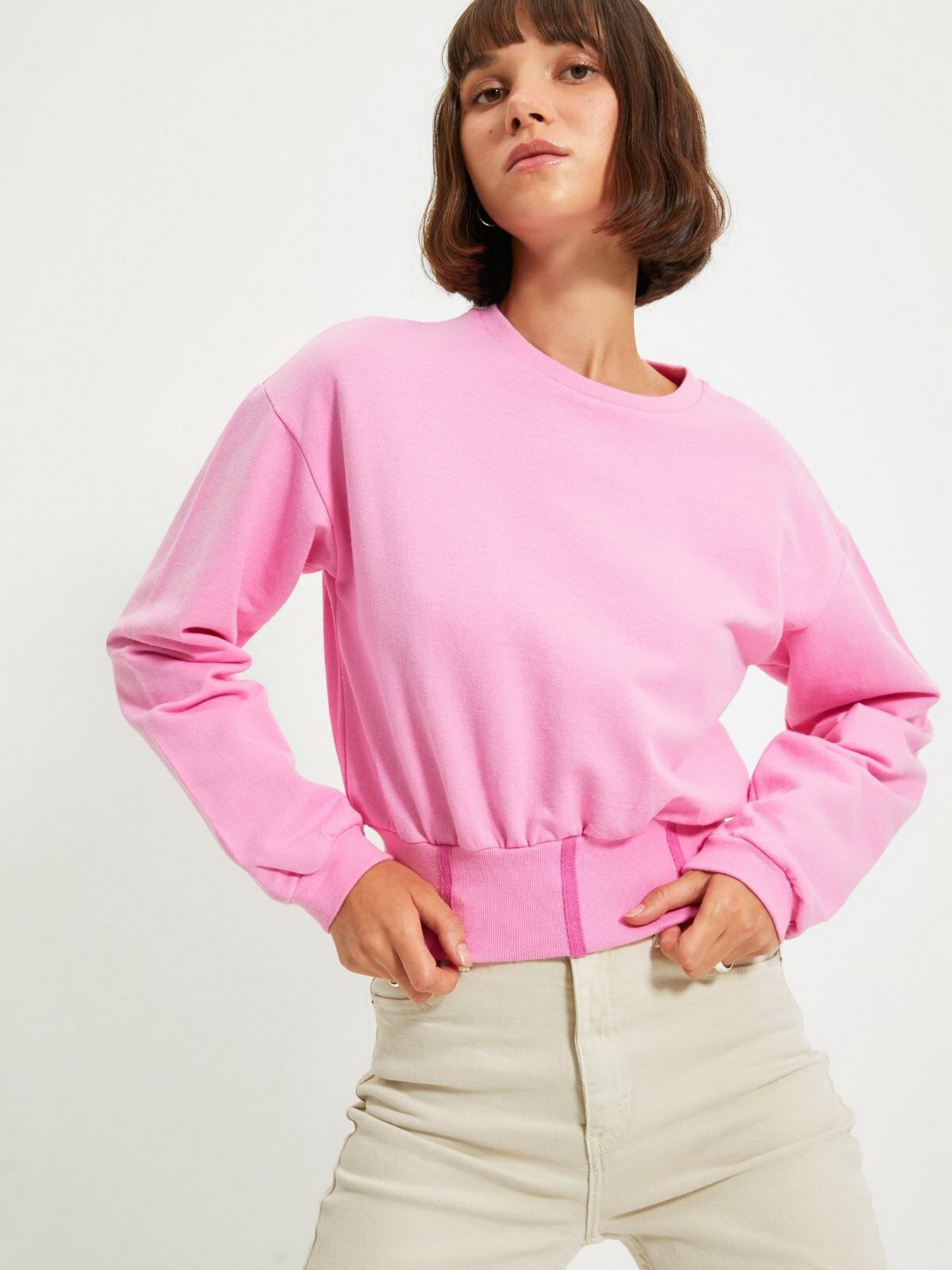 Худи и свитшоты Trendyol модель TWOAW22BZ0113/Pembe Фото