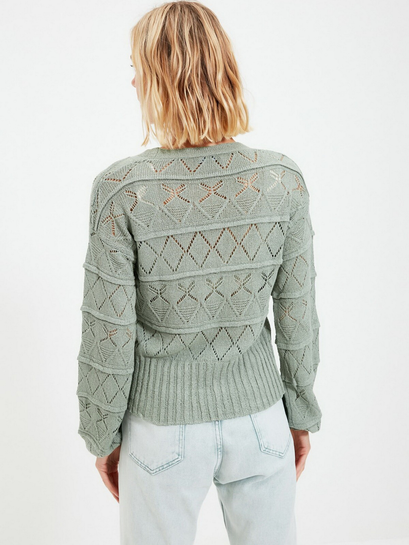 Светри та кардигани Trendyol модель TWOAW22HI0011/Mint Светри та кардигани Trendyol модель TWOAW22HI0011/Mint Фото