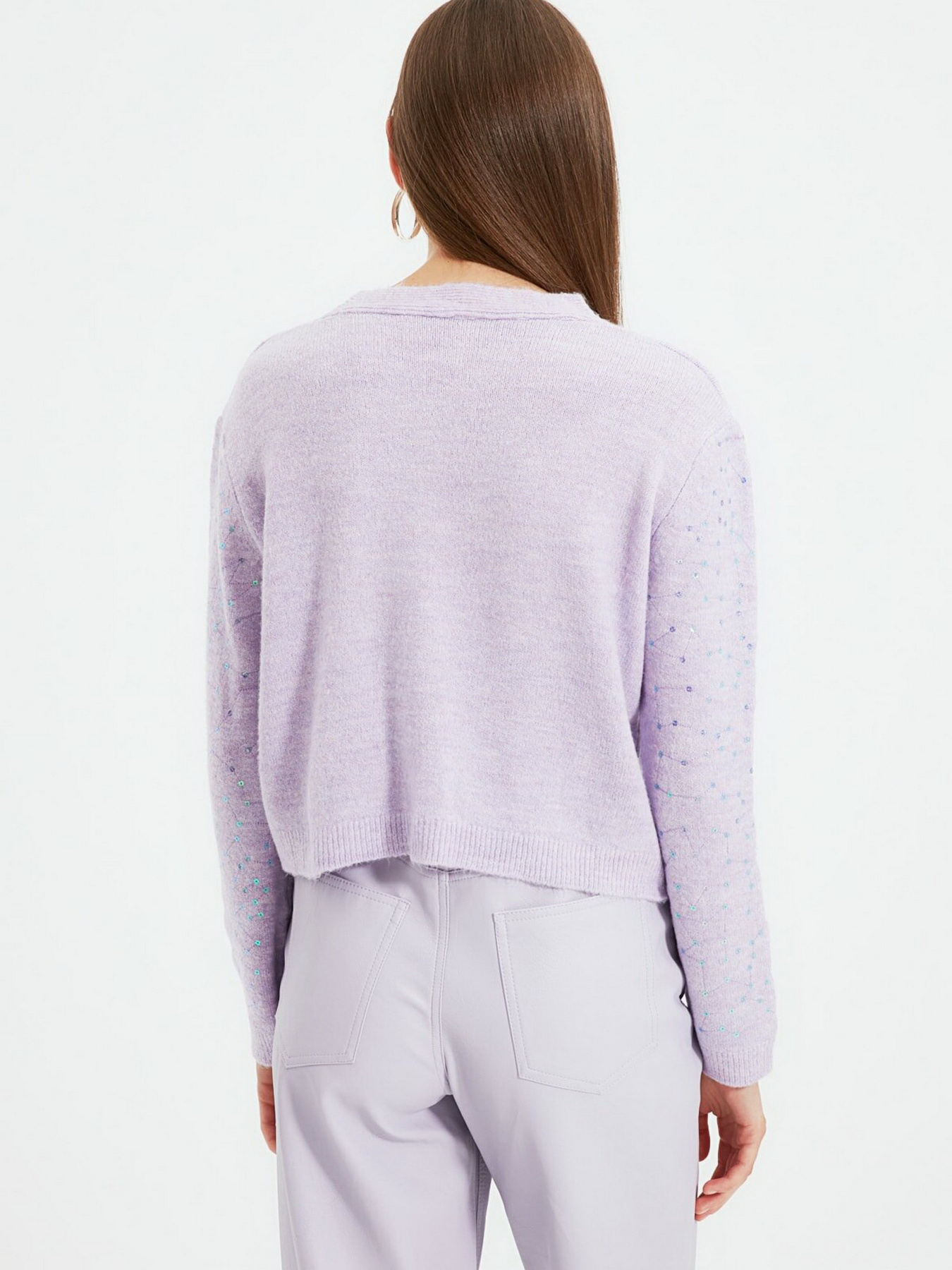 Свитры и кардиганы Trendyol модель TWOAW22HI0024/Lila Свитры и кардиганы Trendyol модель TWOAW22HI0024/Lila Фото