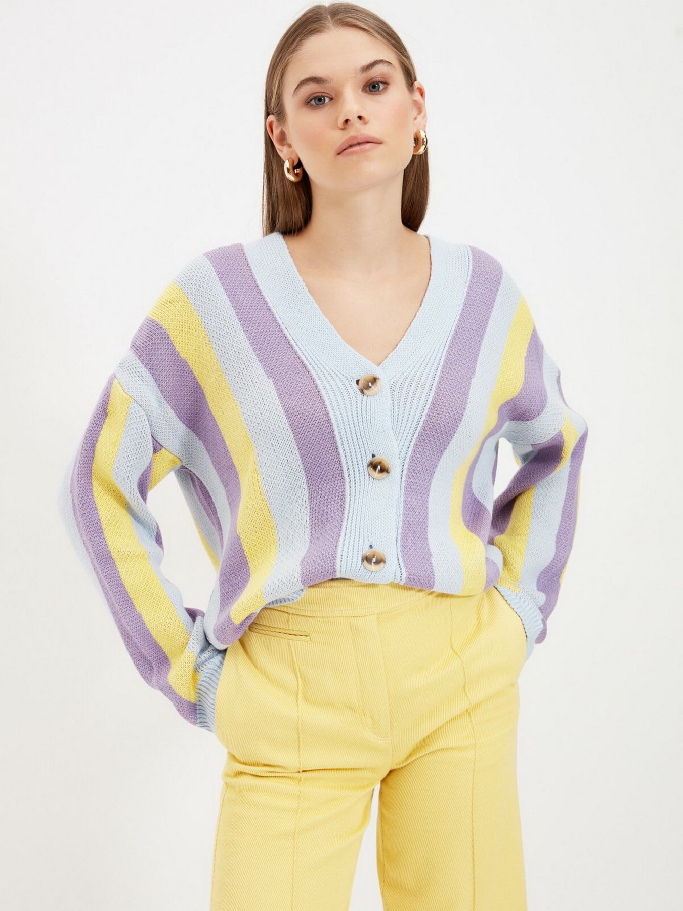Светри та кардигани Trendyol модель TWOAW22HI0114/Mavi Светри та кардигани Trendyol модель TWOAW22HI0114/Mavi Фото