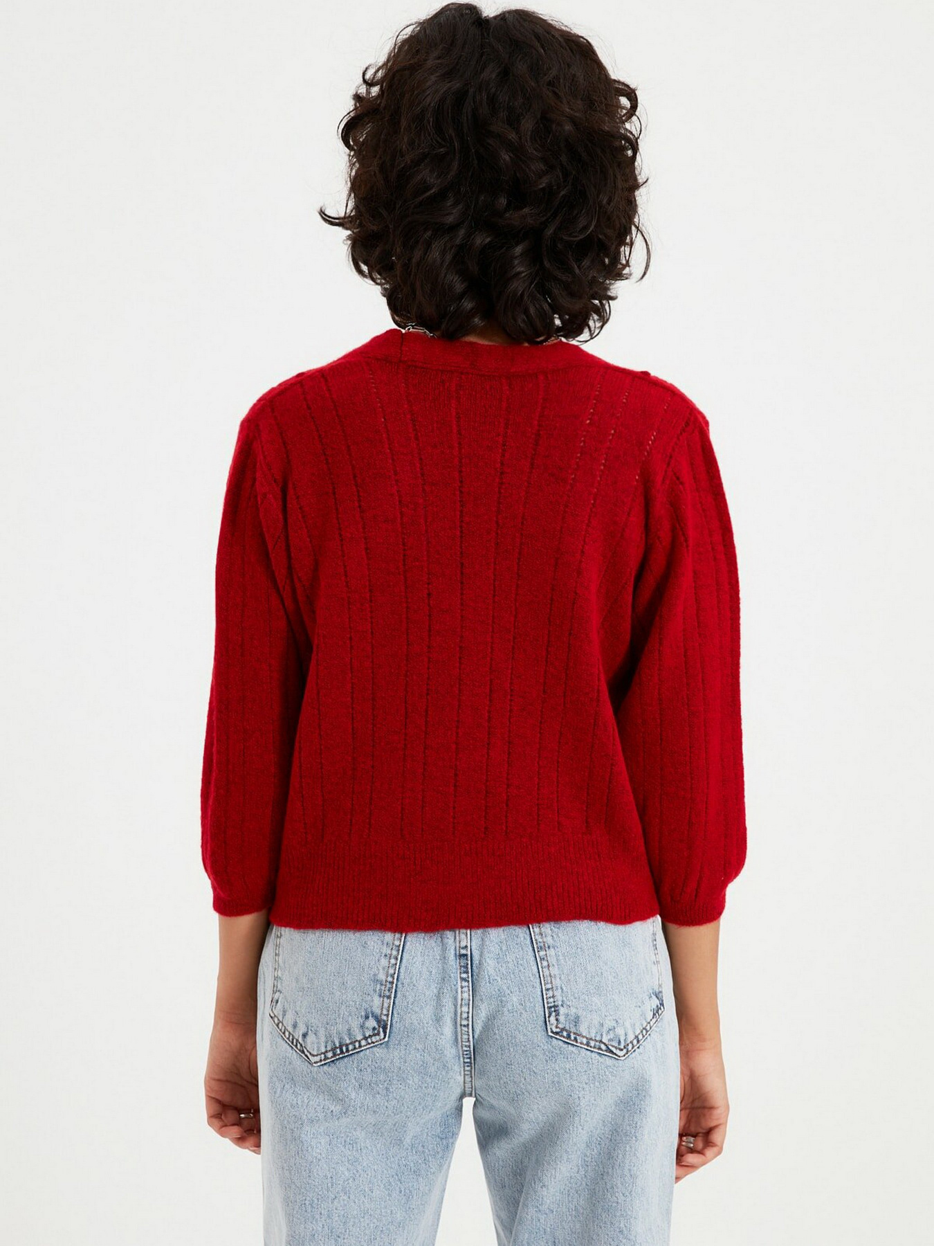 Свитры и кардиганы Trendyol модель TWOAW22HI0115/Kirmizi Свитры и кардиганы Trendyol модель TWOAW22HI0115/Kirmizi Фото
