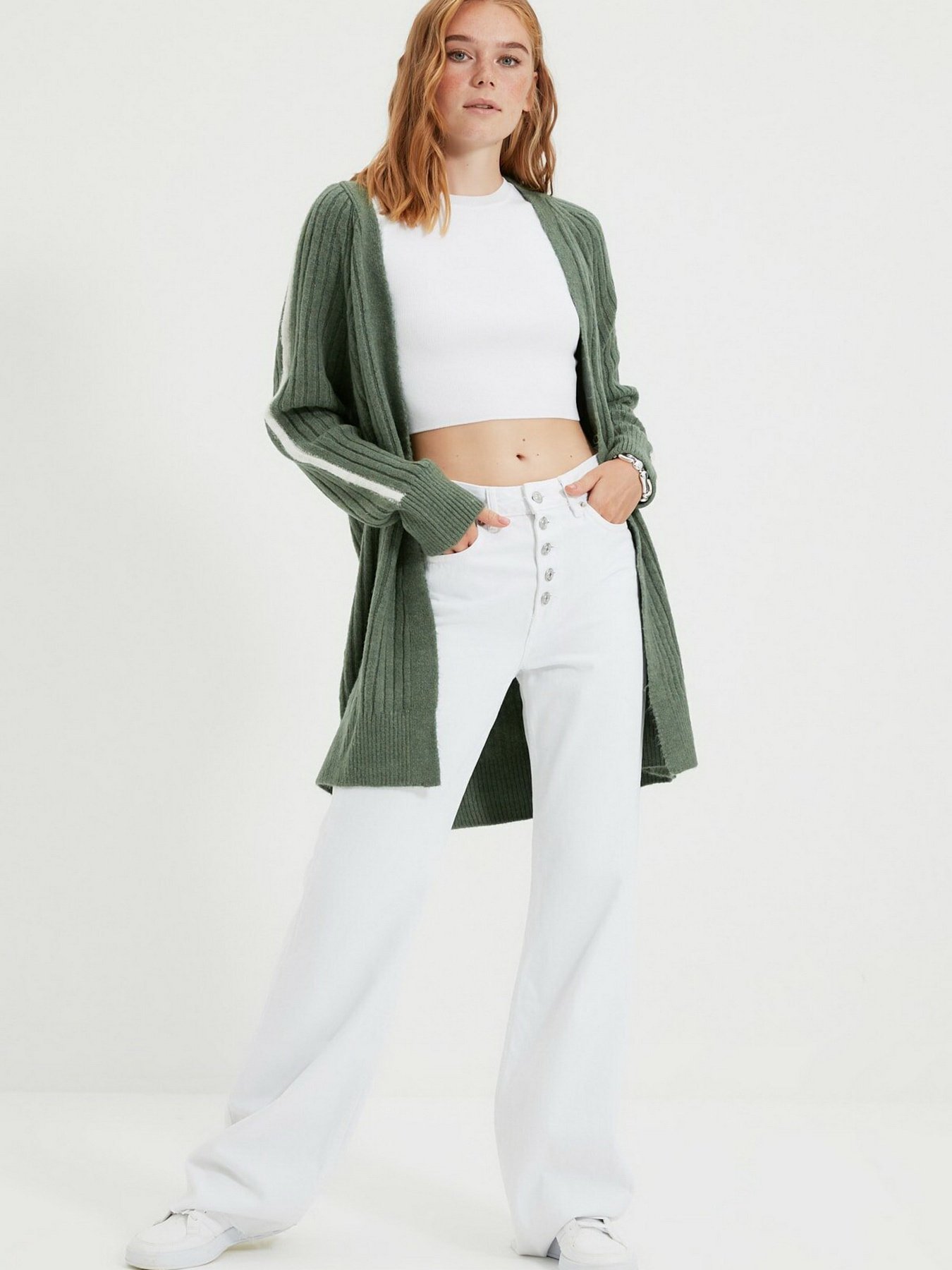 Светри та кардигани Trendyol модель TWOAW22HI0123/Mint Светри та кардигани Trendyol модель TWOAW22HI0123/Mint Фото