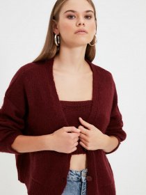 Свитры и кардиганы Trendyol модель TWOAW22HI0162/Bordo Фото