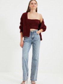 Свитры и кардиганы Trendyol модель TWOAW22HI0162/Bordo Фото