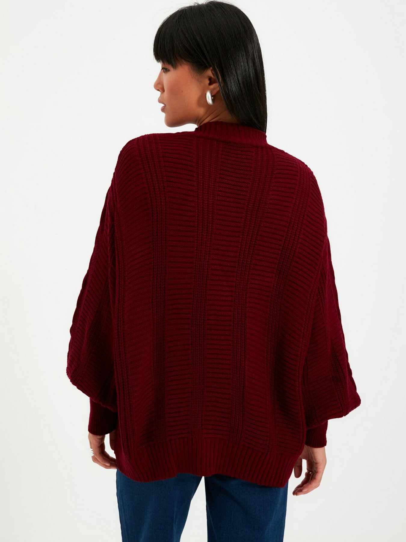 Свитры и кардиганы Trendyol модель TWOAW22HI0176/Bordo Свитры и кардиганы Trendyol модель TWOAW22HI0176/Bordo Фото