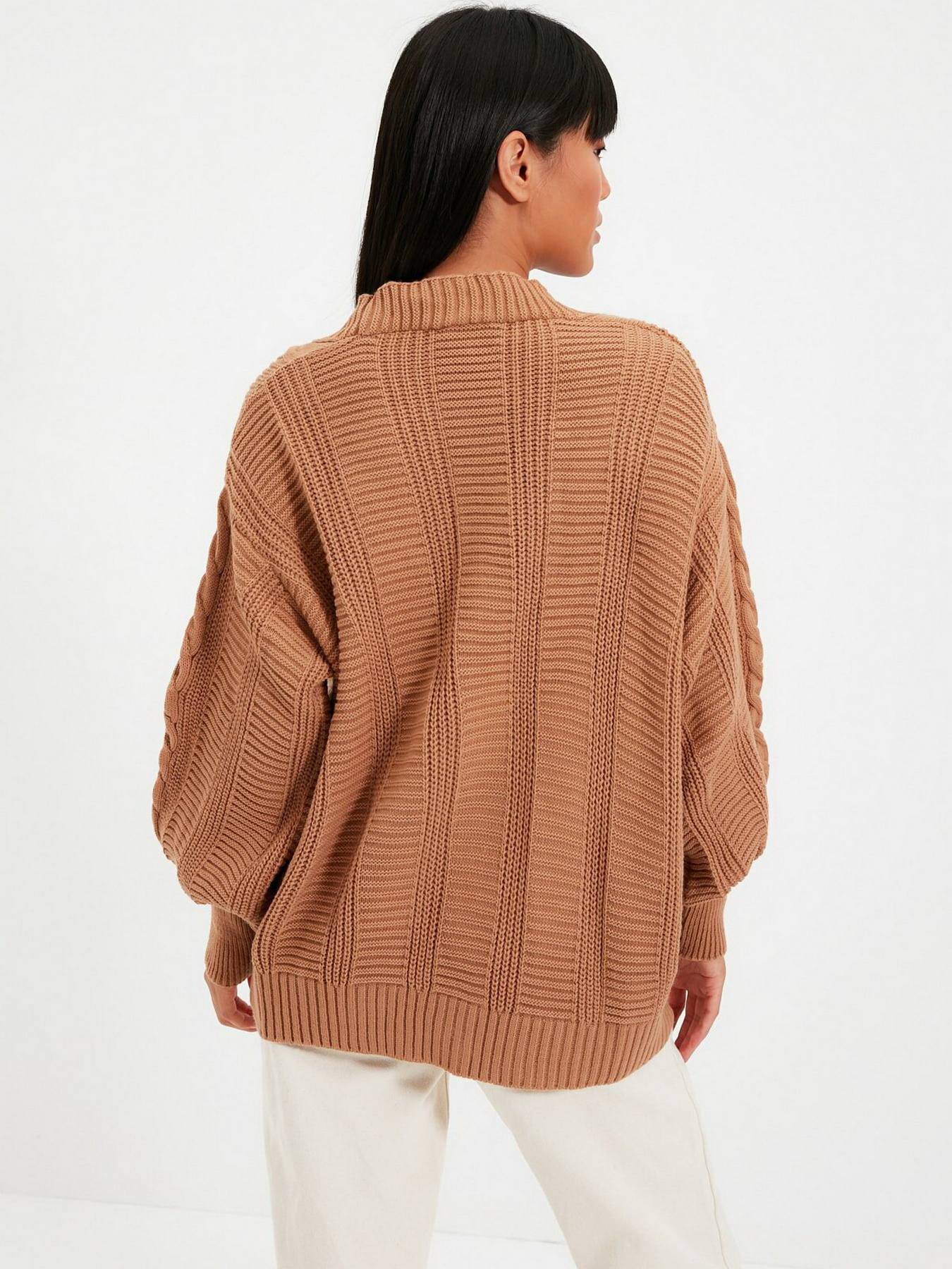 Свитры и кардиганы Trendyol модель TWOAW22HI0176/Camel Свитры и кардиганы Trendyol модель TWOAW22HI0176/Camel Фото