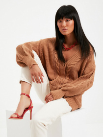 Свитры и кардиганы Trendyol модель TWOAW22HI0176/Camel Фото
