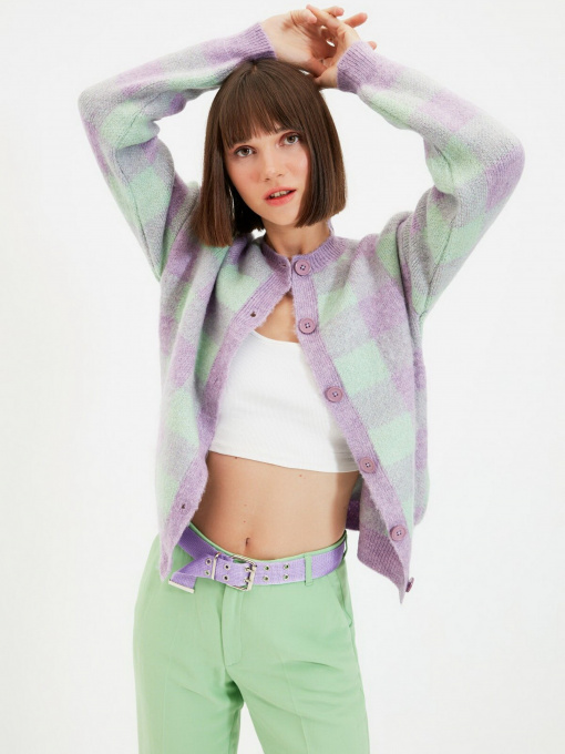 Свитры и кардиганы Trendyol модель TWOAW22HI0198/Lila Фото