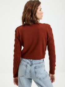 Свитры и кардиганы Trendyol модель TWOAW22HI0227/Kahverengi Фото