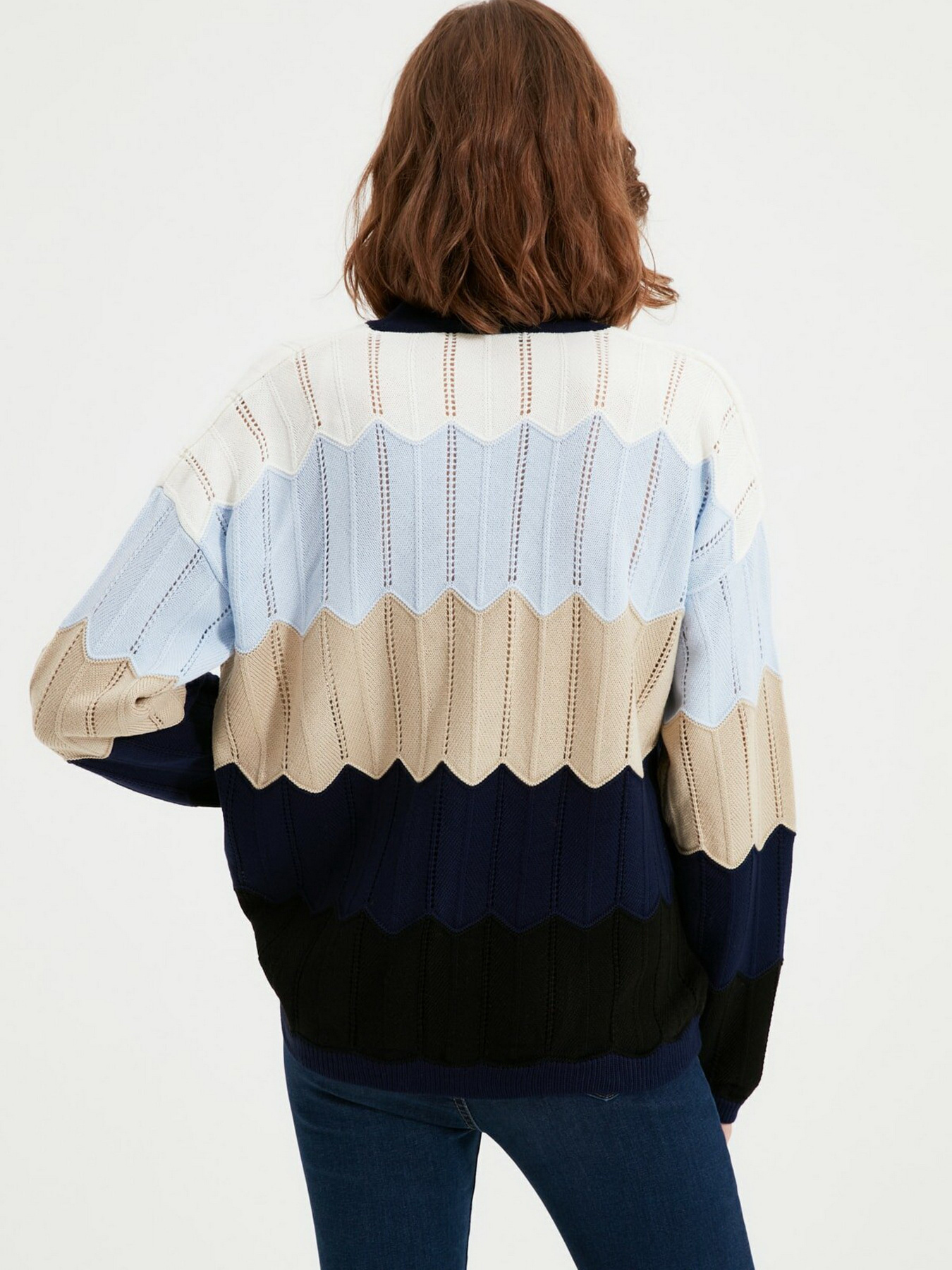 Свитры и кардиганы Trendyol модель TWOAW22HI0230/Mavi Свитры и кардиганы Trendyol модель TWOAW22HI0230/Mavi Фото