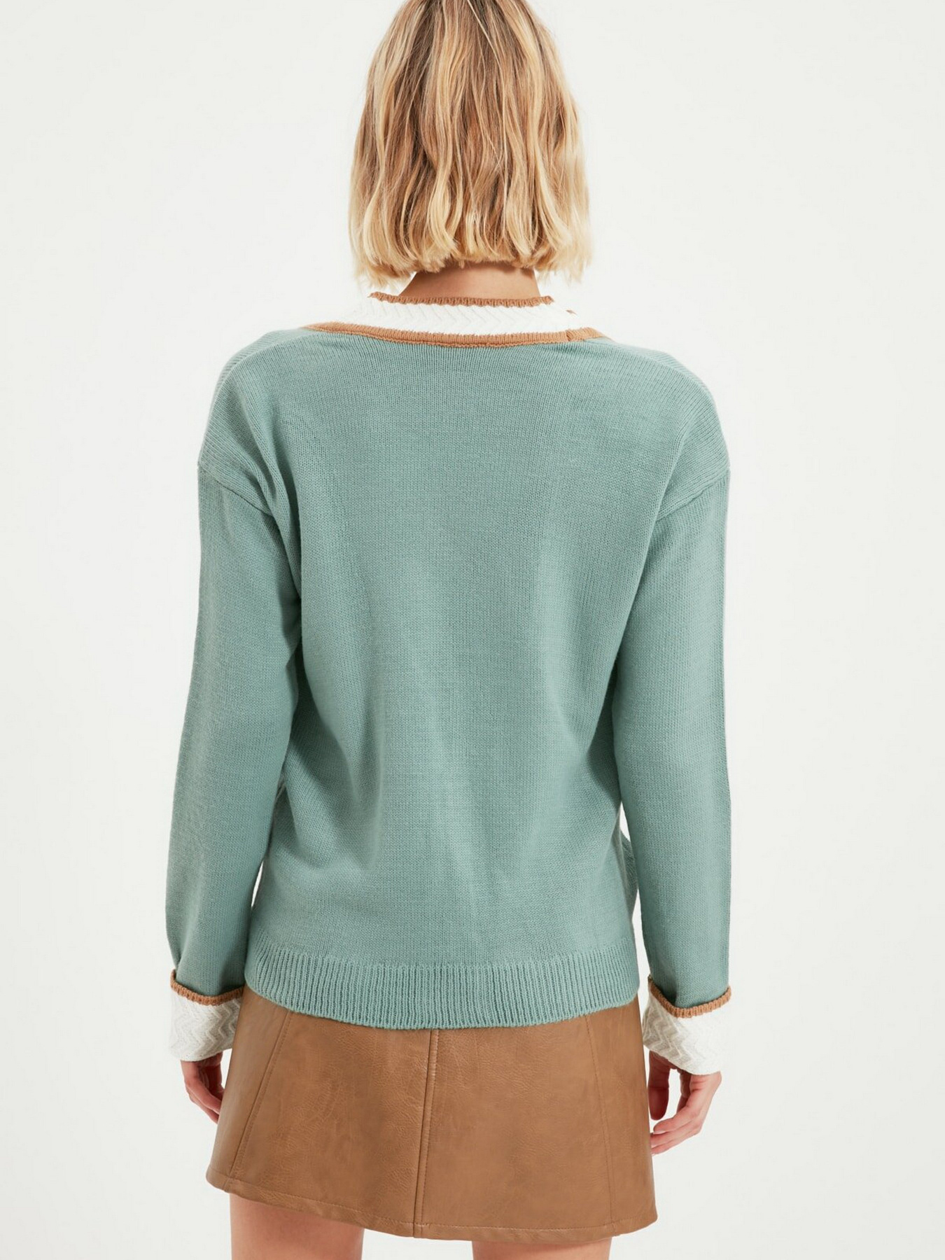Свитры и кардиганы Trendyol модель TWOAW22HI0243/Mint Свитры и кардиганы Trendyol модель TWOAW22HI0243/Mint Фото