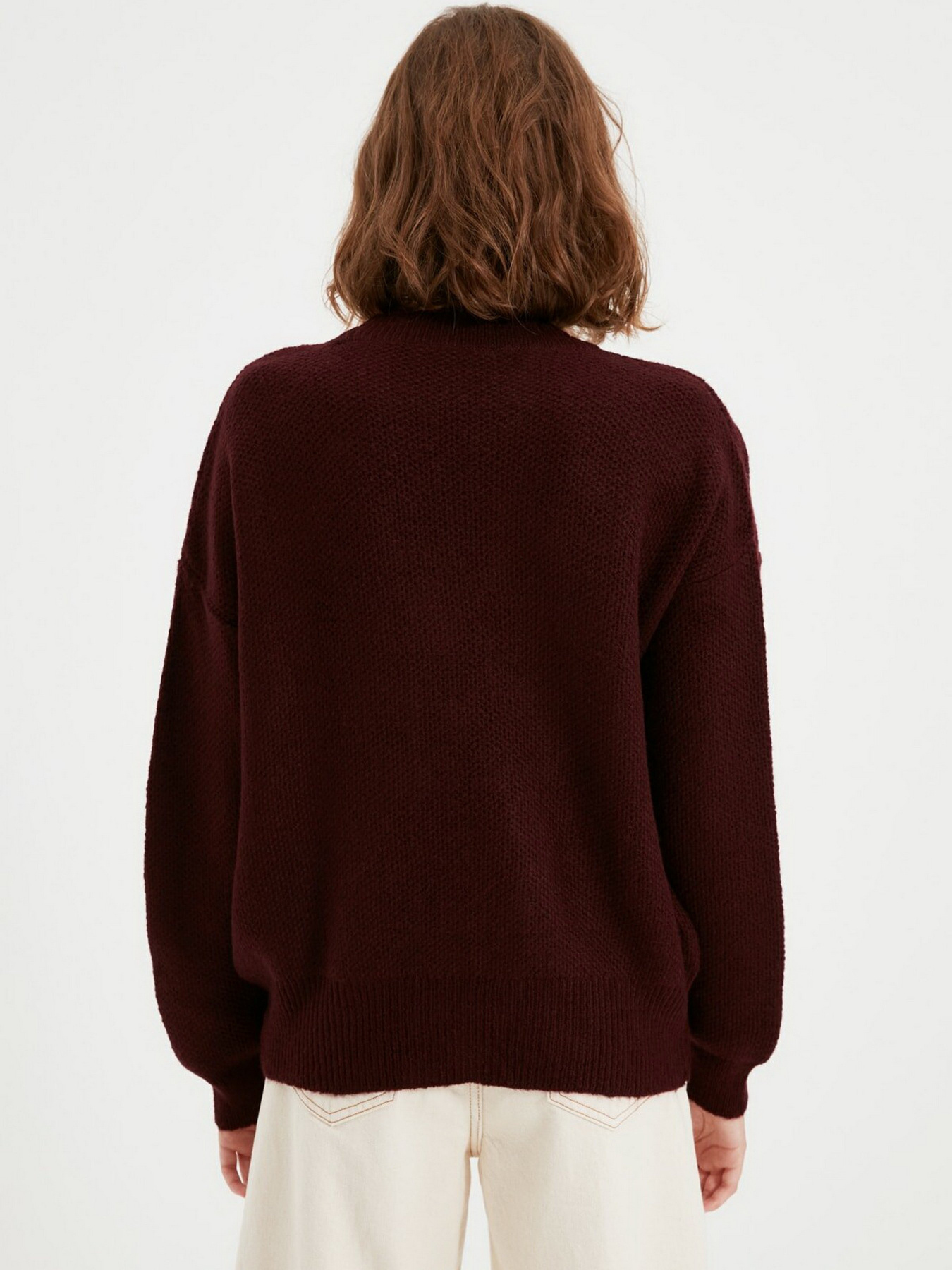 Свитры и кардиганы Trendyol модель TWOAW22HI0262/Bordo Свитры и кардиганы Trendyol модель TWOAW22HI0262/Bordo Фото