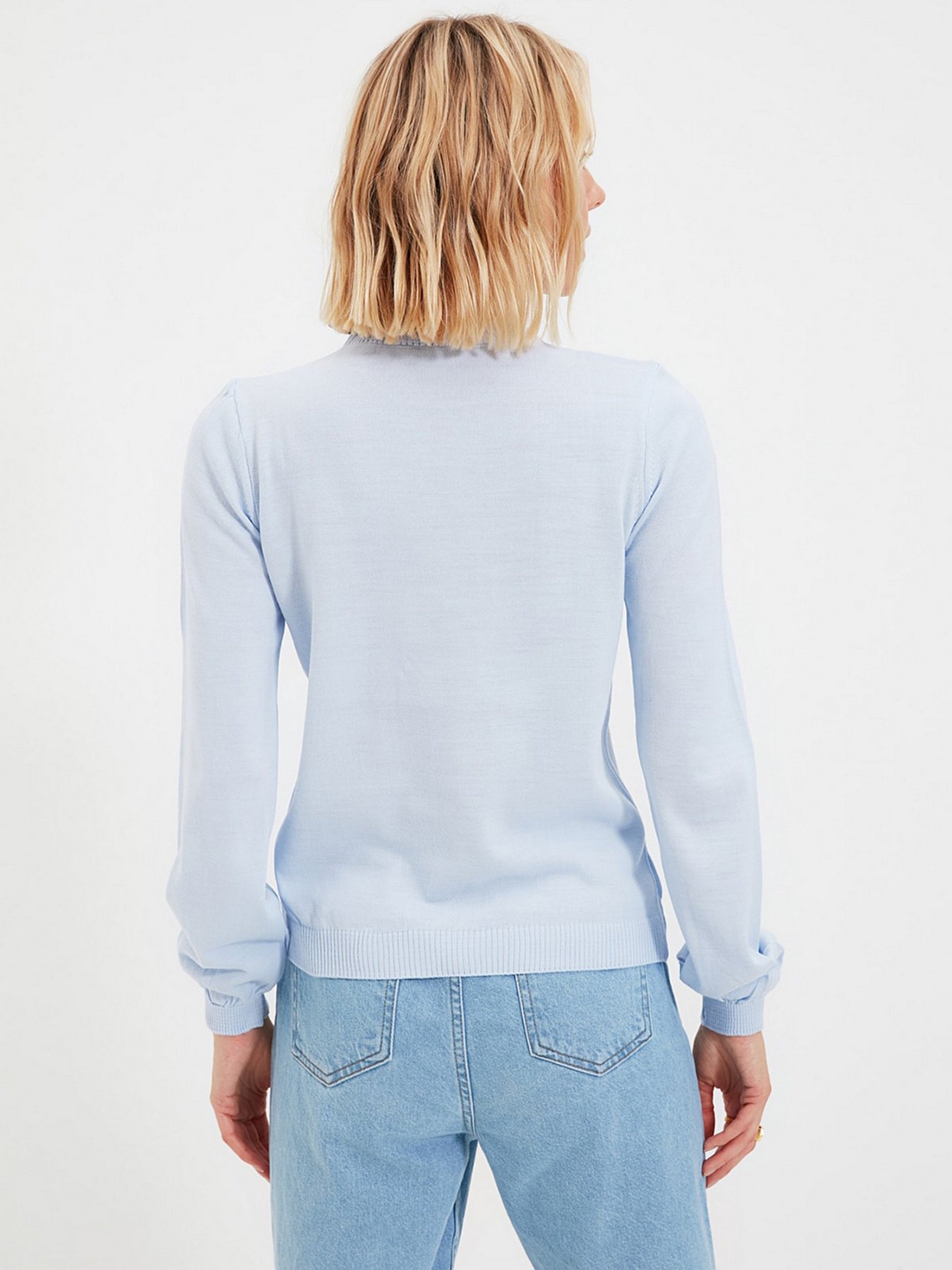 Свитры и кардиганы Trendyol модель TWOAW21KZ0962/Mavi Свитры и кардиганы Trendyol модель TWOAW21KZ0962/Mavi Фото