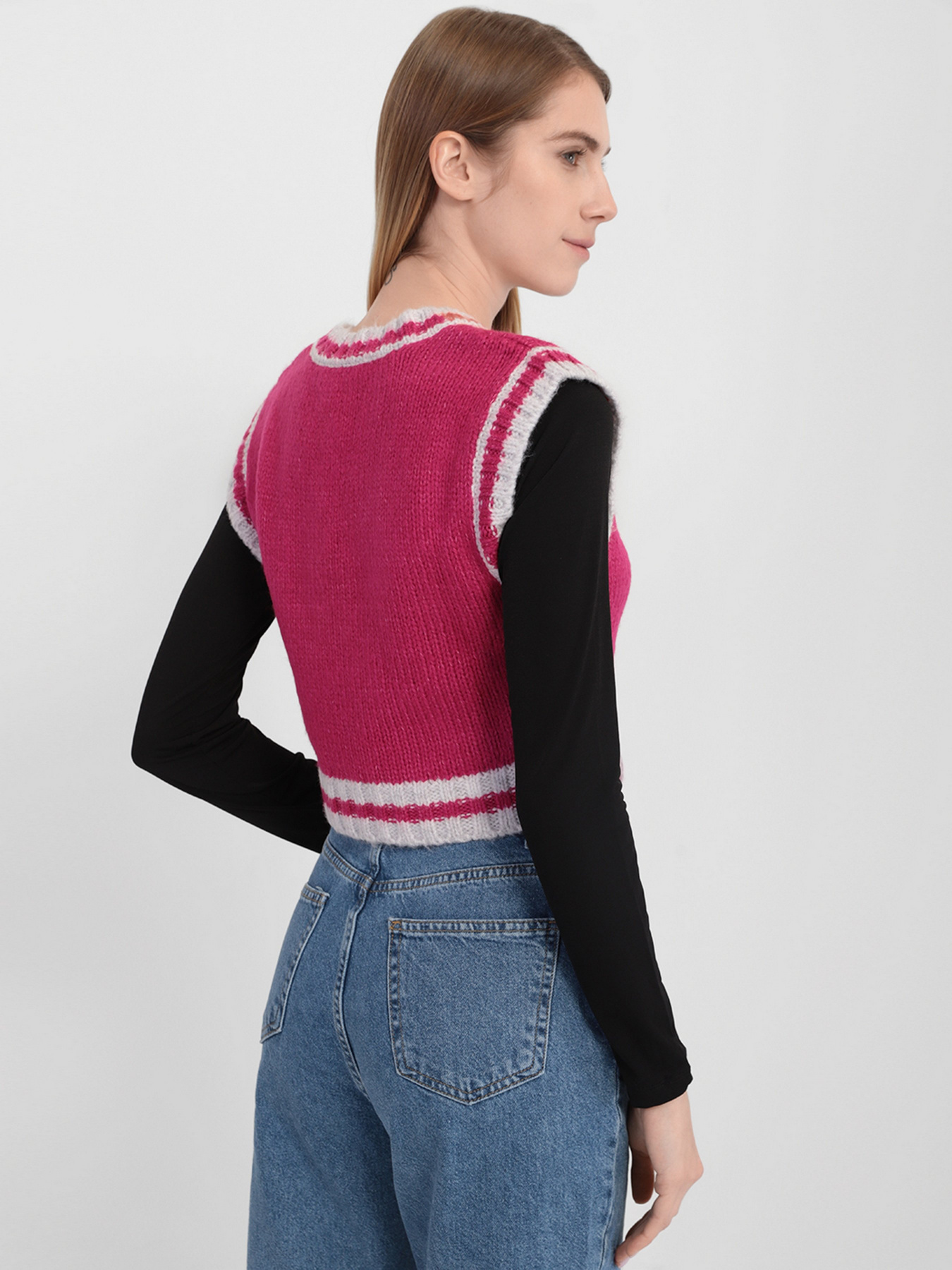 Свитры и кардиганы Trendyol модель TWOAW22BZ0001/Fusya Свитры и кардиганы Trendyol модель TWOAW22BZ0001/Fusya Фото