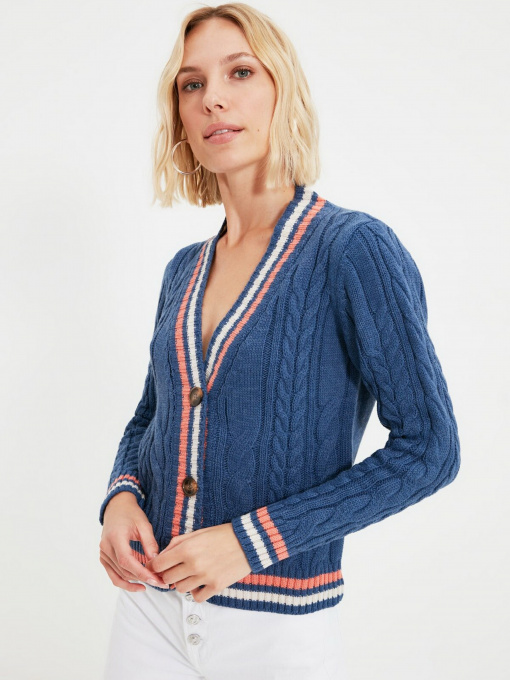 Свитры и кардиганы Trendyol модель TWOAW22HI0447/Indigo Фото