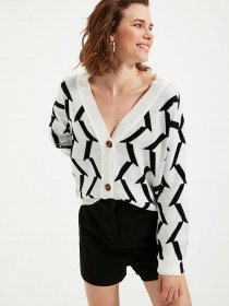 Свитры и кардиганы Trendyol модель TWOAW22HI0600/Ekru Фото
