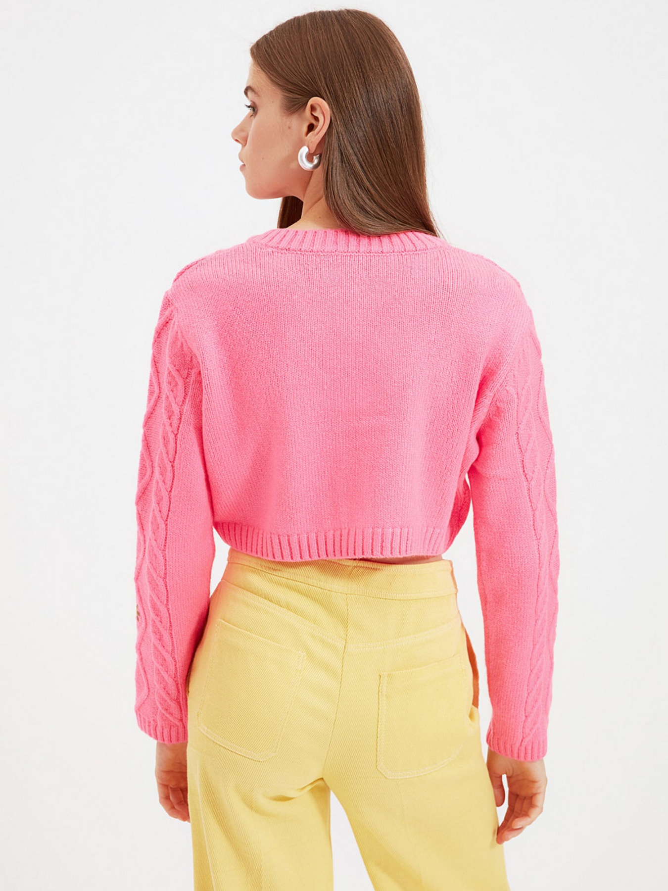 Свитры и кардиганы Trendyol модель TWOAW22HI0004/Pembe Свитры и кардиганы Trendyol модель TWOAW22HI0004/Pembe Фото