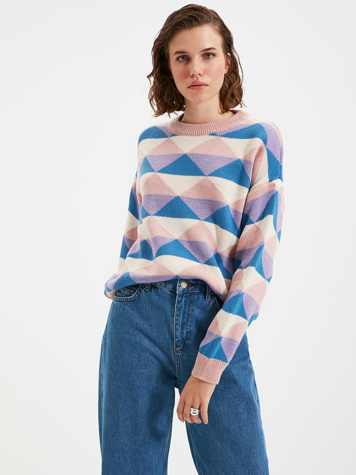 Свитры и кардиганы Trendyol модель TWOAW22KZ0011/Mavi Свитры и кардиганы Trendyol модель TWOAW22KZ0011/Mavi Фото