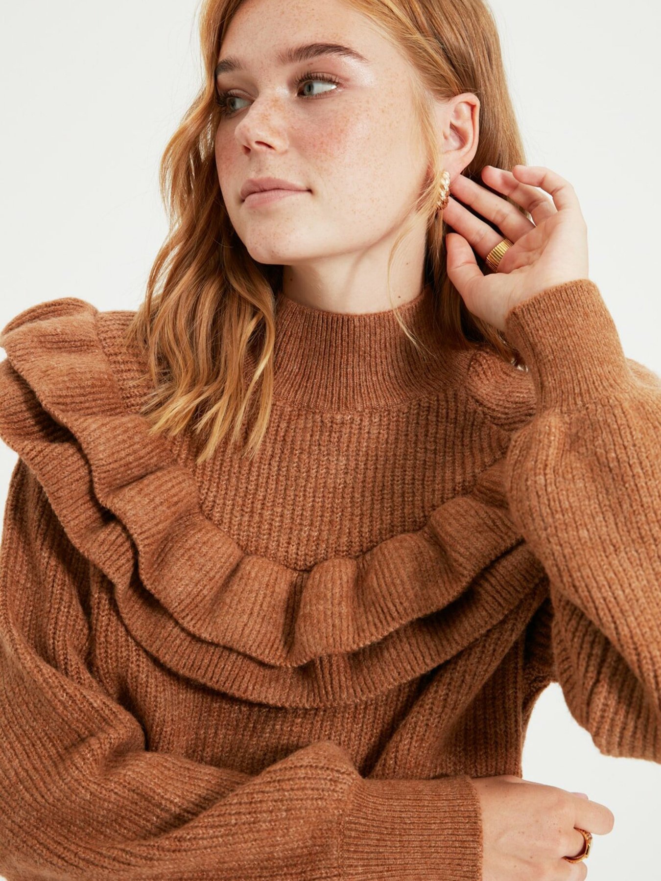 Свитры и кардиганы Trendyol модель TWOAW22KZ0018/Camel Свитры и кардиганы Trendyol модель TWOAW22KZ0018/Camel Фото