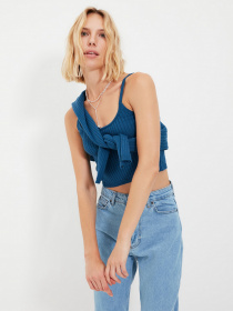 Свитры и кардиганы Trendyol модель TWOAW22HI0008/Indigo Фото