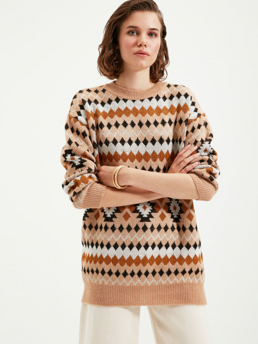 Свитры и кардиганы Trendyol модель TWOAW22KZ0046/Camel Фото