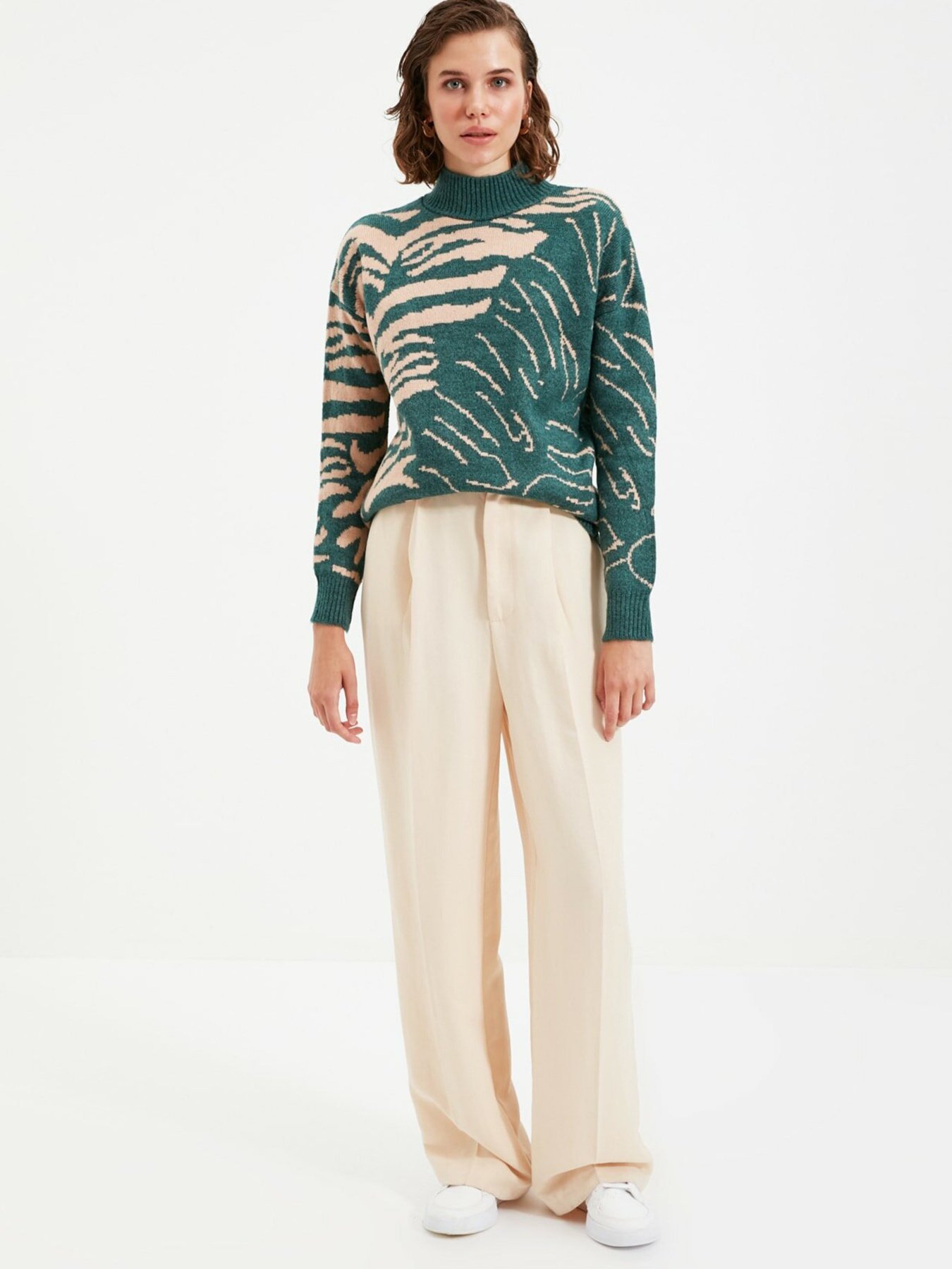 Свитры и кардиганы Trendyol модель TWOAW22KZ0066/Petrol Свитры и кардиганы Trendyol модель TWOAW22KZ0066/Petrol Фото