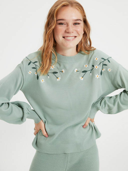 Свитры и кардиганы Trendyol модель TWOAW22KZ0211/Mint Фото
