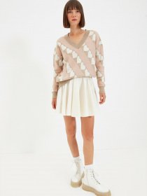 Свитры и кардиганы Trendyol модель TWOAW22KZ0228/Bej Фото