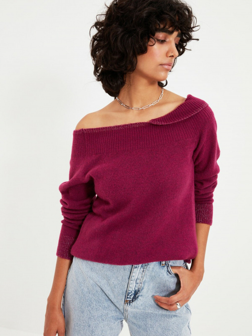 Свитры и кардиганы Trendyol модель TWOAW22KZ0247/Mor Фото