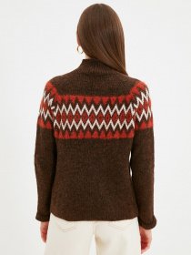 Свитры и кардиганы Trendyol модель TWOAW22KZ0248/Koyu Kahverengi Фото