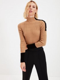 Свитры и кардиганы Trendyol модель TWOAW22KZ0197/Camel Фото