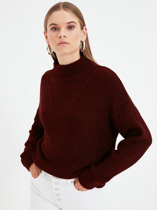 Свитры и кардиганы Trendyol модель TWOAW22KZ0260/Bordo Фото