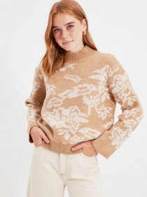 Свитры и кардиганы Trendyol модель TWOAW22KZ0227/Ekru Фото