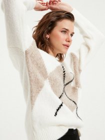 Свитры и кардиганы Trendyol модель TWOAW22KZ0263/Ekru Фото