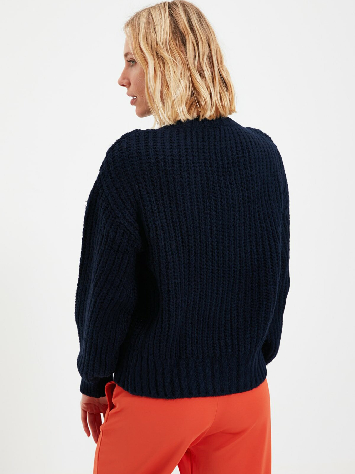 Свитры и кардиганы Trendyol модель TWOAW22KZ0267/Lacivert Свитры и кардиганы Trendyol модель TWOAW22KZ0267/Lacivert Фото