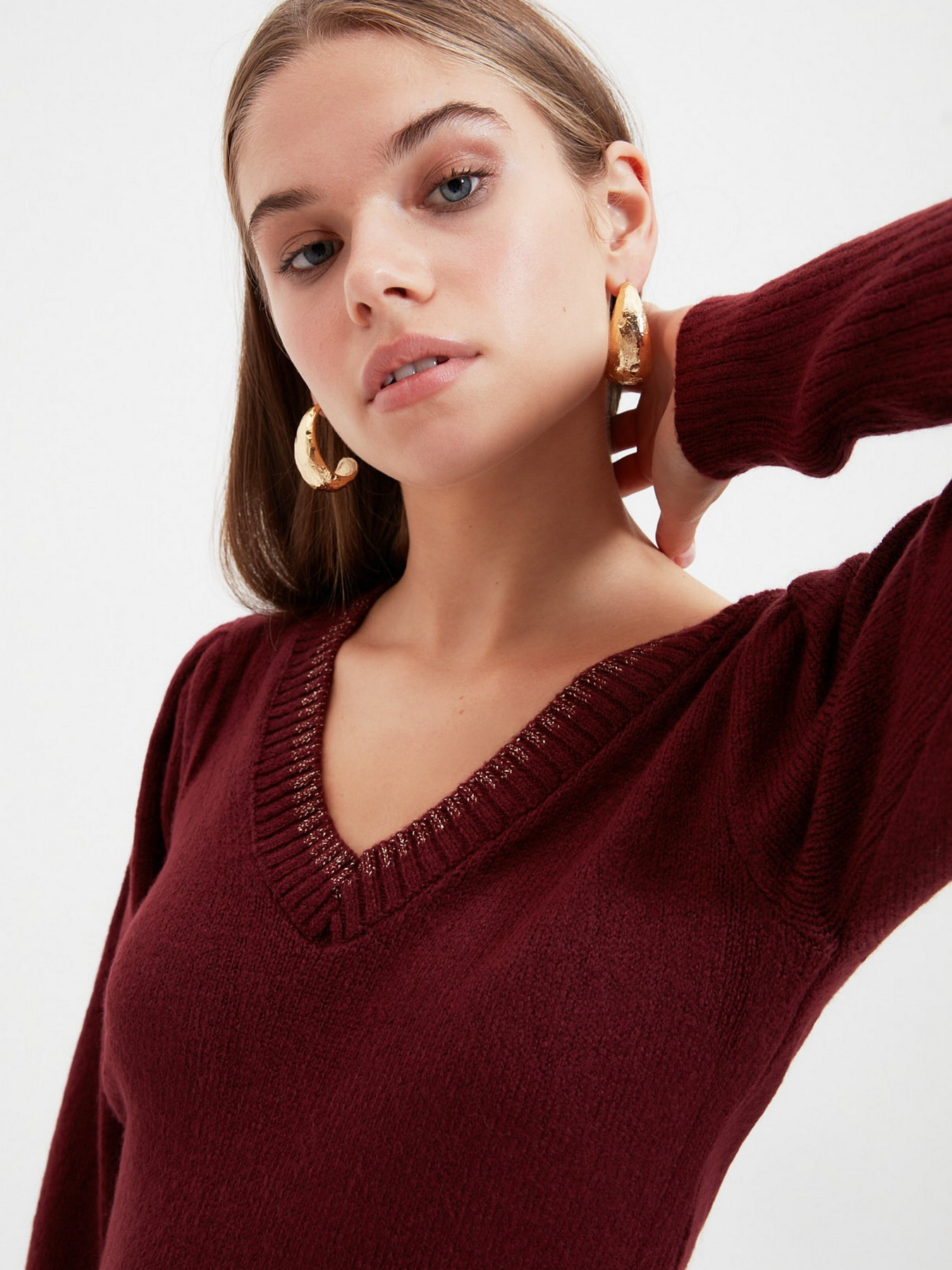 Свитры и кардиганы Trendyol модель TWOAW22KZ0237/Bordo Свитры и кардиганы Trendyol модель TWOAW22KZ0237/Bordo Фото