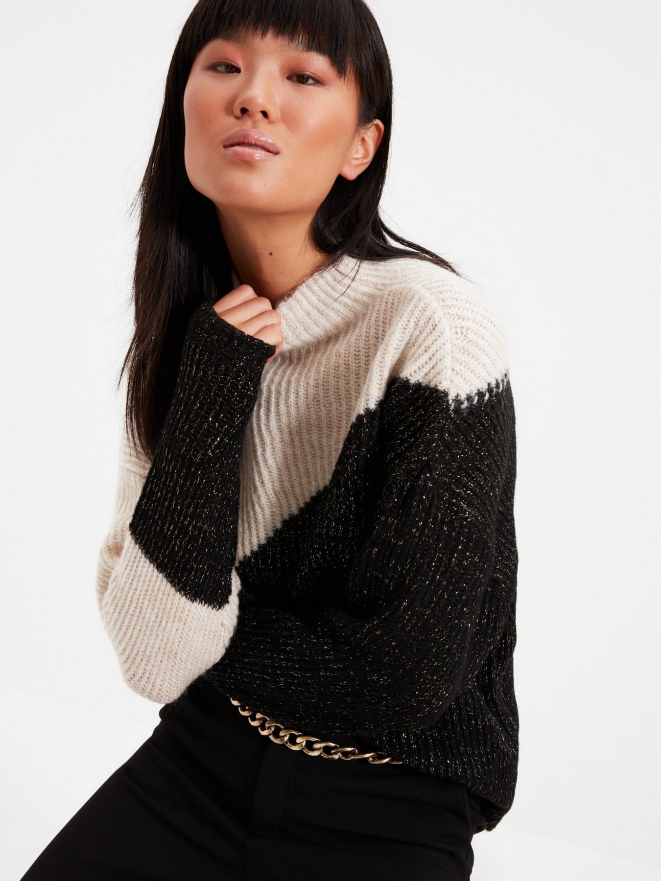 Свитры и кардиганы Trendyol модель TWOAW22KZ0238/Ekru Свитры и кардиганы Trendyol модель TWOAW22KZ0238/Ekru Фото