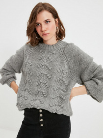 Свитры и кардиганы Trendyol модель TWOAW22KZ0275/Gri Фото