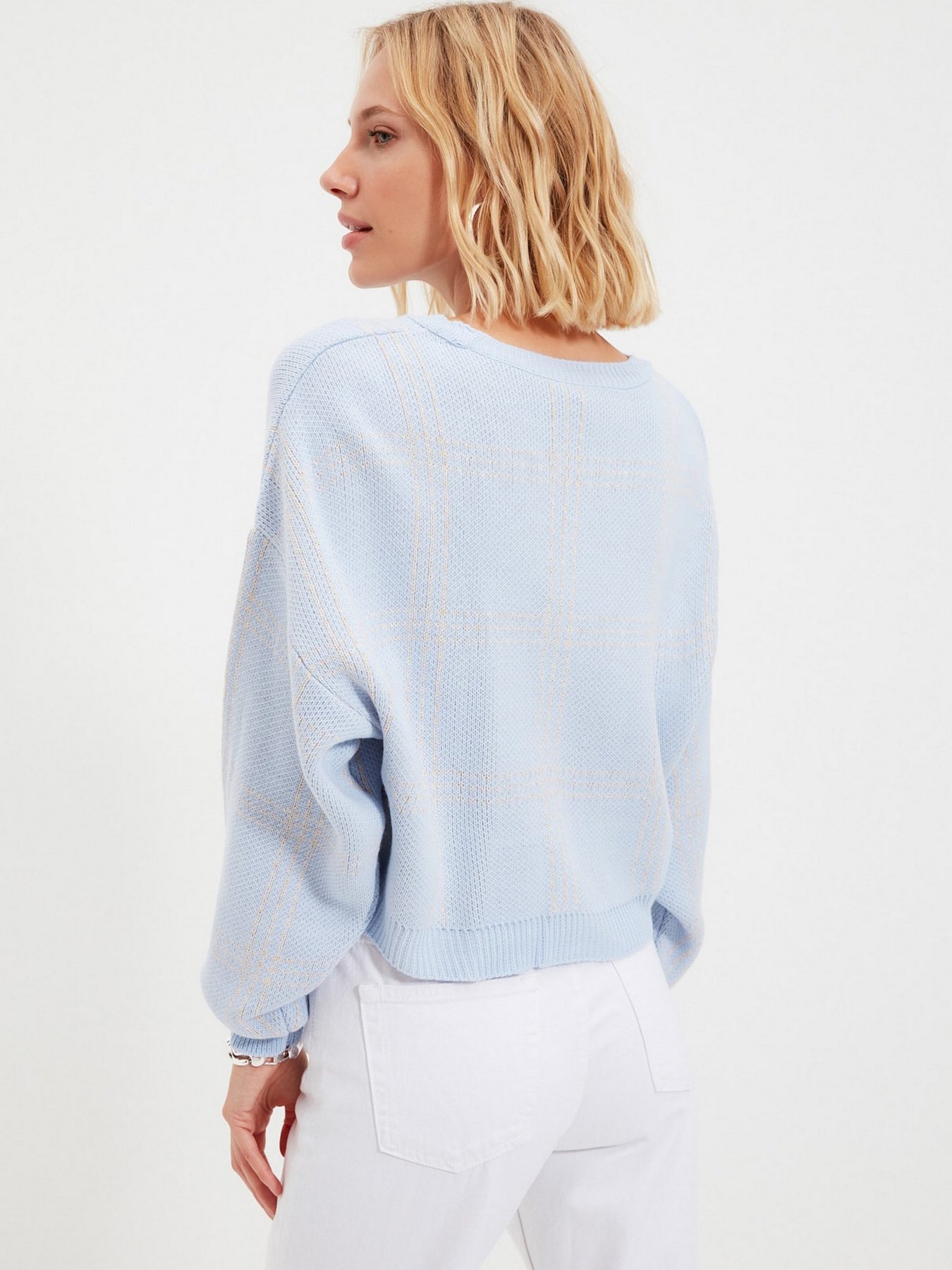 Свитры и кардиганы Trendyol модель TWOAW22KZ0514/Mavi Свитры и кардиганы Trendyol модель TWOAW22KZ0514/Mavi Фото