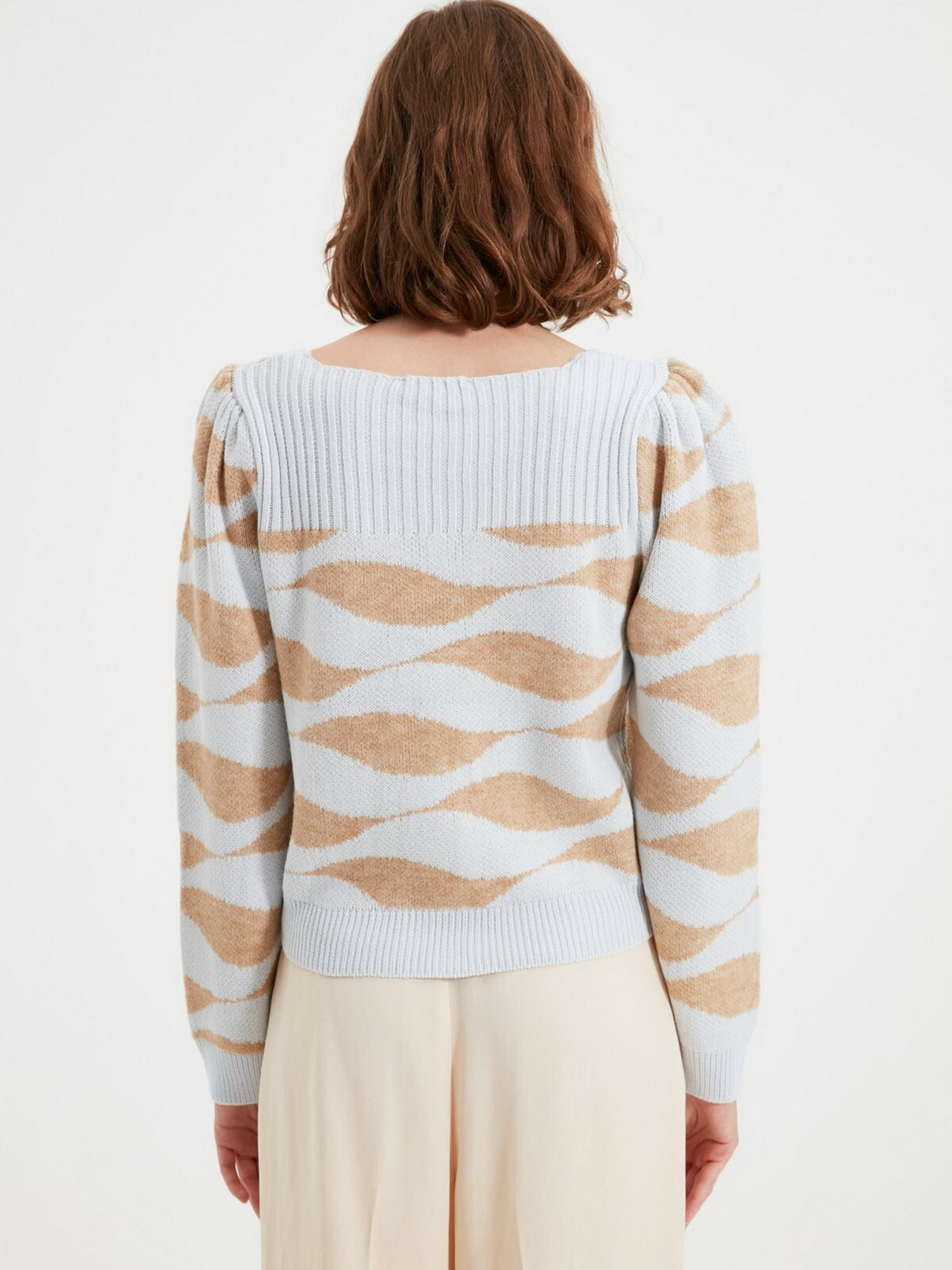 Свитры и кардиганы Trendyol модель TWOAW22KZ0461/Acik Mavi Свитры и кардиганы Trendyol модель TWOAW22KZ0461/Acik Mavi Фото