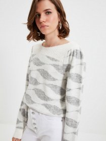 Свитры и кардиганы Trendyol модель TWOAW22KZ0461/Ekru Фото