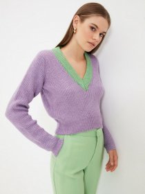Свитры и кардиганы Trendyol модель TWOAW22KZ0496/Lila Фото